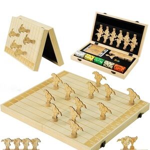 Horse Race Board Game, Magnetic Horse Racing Game with 100 Chips, 12
Magnet Wood